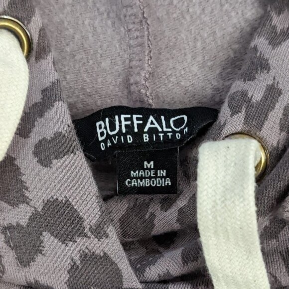 Buffalo by David Bitton Purple Iris Leopard Hoodie - Picture 2 of 3